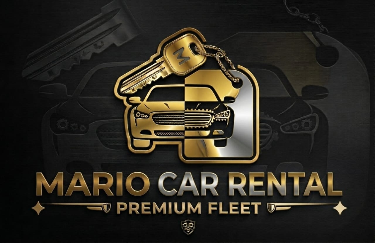 Mario Car Rental Logo